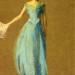Lady in Blue, Portrait of Annie Lazarus